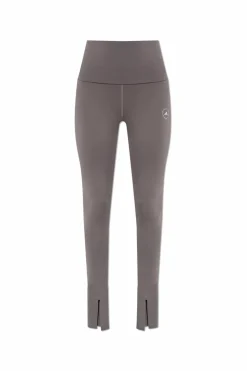 ADIDAS by Stella McCartney SZARY Leginsy treningowe z logo