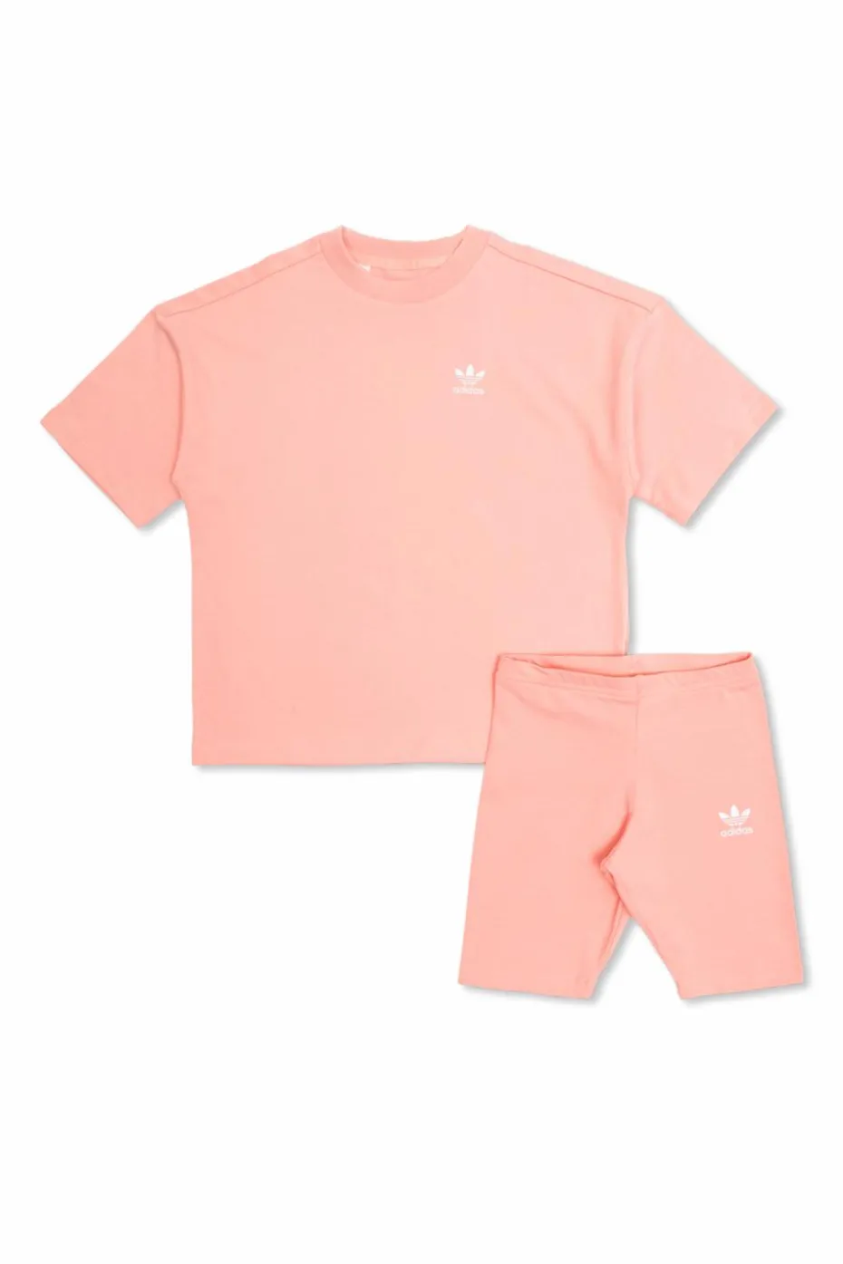 ADIDAS Kids RÓŻOWY Komplet: t-shirt i szorty