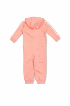 ADIDAS Kids RÓŻOWY Pajacyk niemowlęcy z kapturem