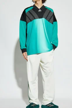 ADIDAS Originals BIAŁY Spodnie dresowe z logo