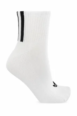 ADIDAS Originals BIAŁY Trójpak skarpet z logo
