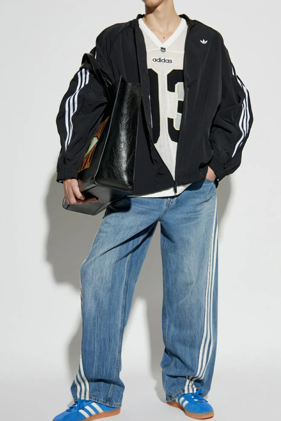 ADIDAS Originals CZARNY Bluza sportowa z logo