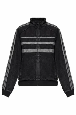 ADIDAS Originals CZARNY Jeansowa kurtka ze stójką