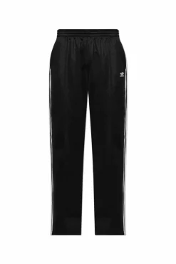 ADIDAS Originals CZARNY Spodnie dresowe z nogawkami o prostym kroju