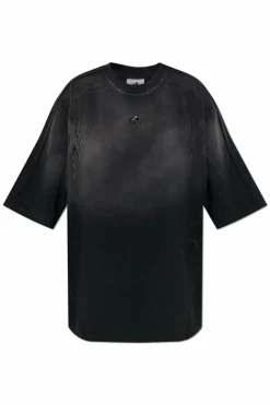 ADIDAS Originals CZARNY T-shirt typu `oversize`