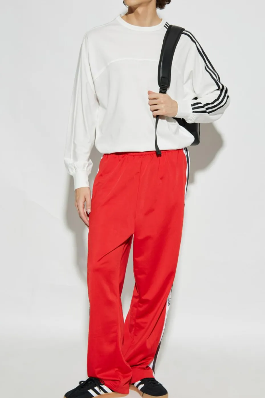 ADIDAS Originals CZERWONY Spodnie dresowe `Adibreak`