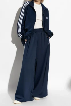 ADIDAS Originals GRANATOWY Spodnie dresowe z szerokimi nogawkami