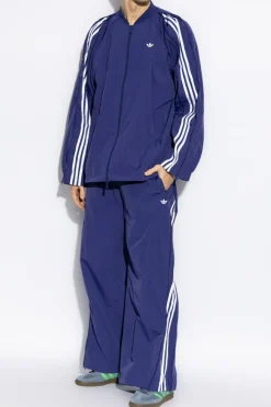 ADIDAS Originals GRANATOWY Lekka kurtka z logo