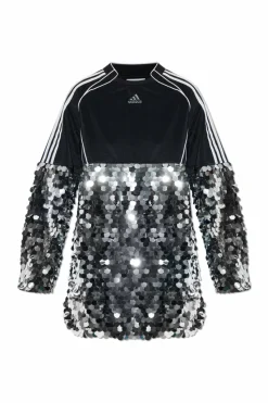 ADIDAS Originals SREBRNY Krótka sukienka z cekinami