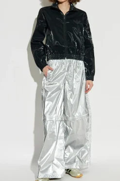 ADIDAS Originals SREBRNY Spodnie dresowe z odpinanymi nogawkami