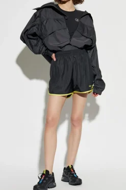 ADIDAS Originals ŻÓŁTY Szorty z wyszytym logo