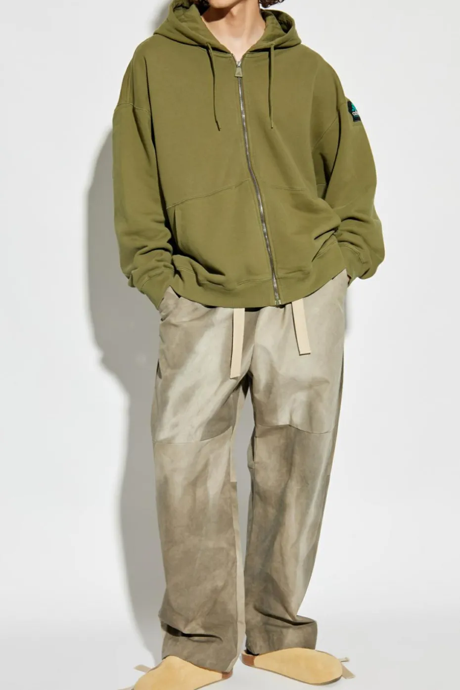 ADIDAS Originals ZIELONY Bluza z kapturem