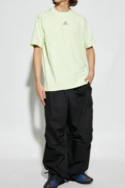ADIDAS Originals ZIELONY T-shirt z logo