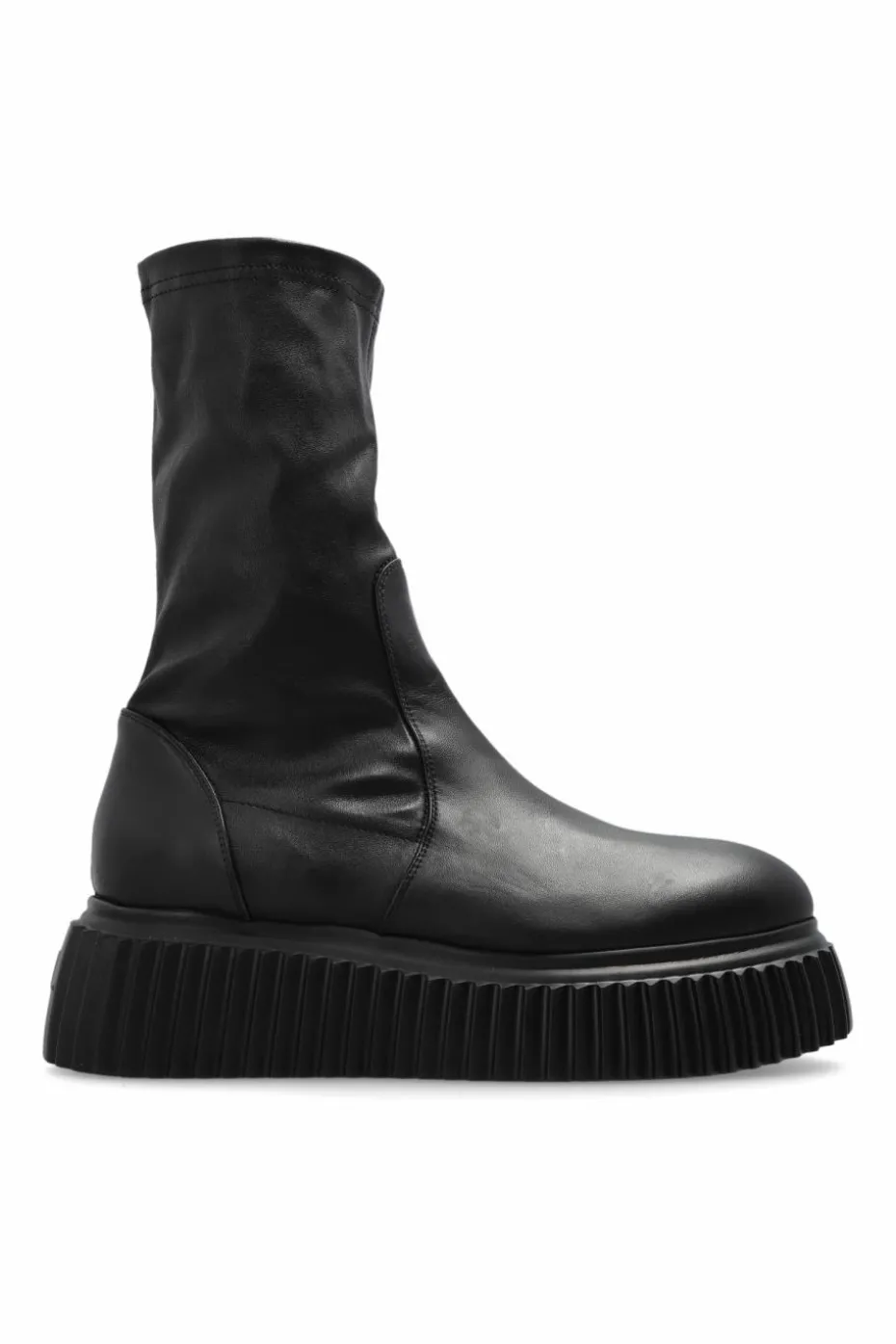 AGL CZARNY Buty `Milagros` na platformie