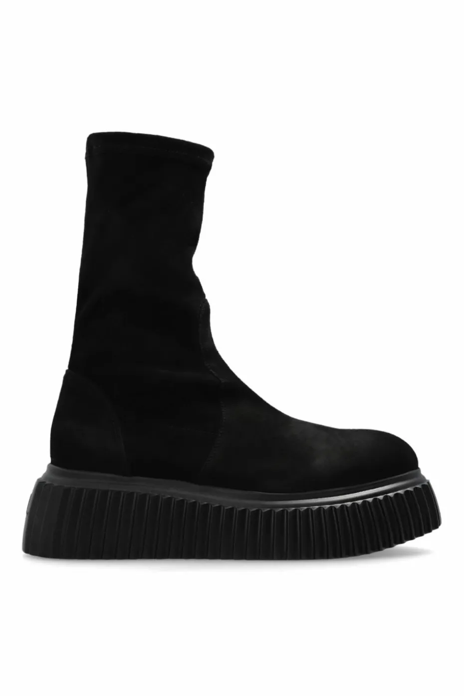 AGL CZARNY Buty `Milagros` na platformie