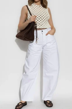 Alaïa BIAŁY Jeansy typu `balloon`