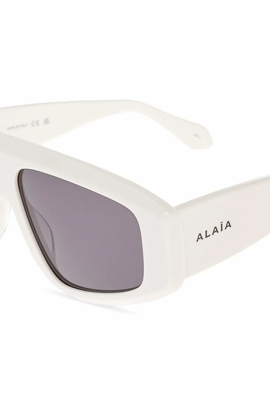 Alaïa BIAŁY Okulary przeciwsłoneczne