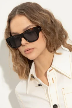 Alaïa BRĄZOWY Okulary przeciwsłoneczne