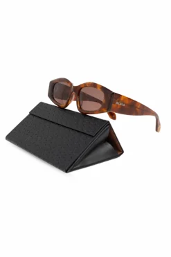 Alaïa BRĄZOWY Okulary przeciwsłoneczne