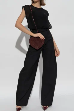 Alaïa CZARNY Body bez rękawów