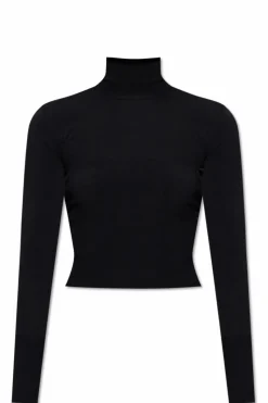 Alaïa CZARNY Golf o dopasowanym kroju