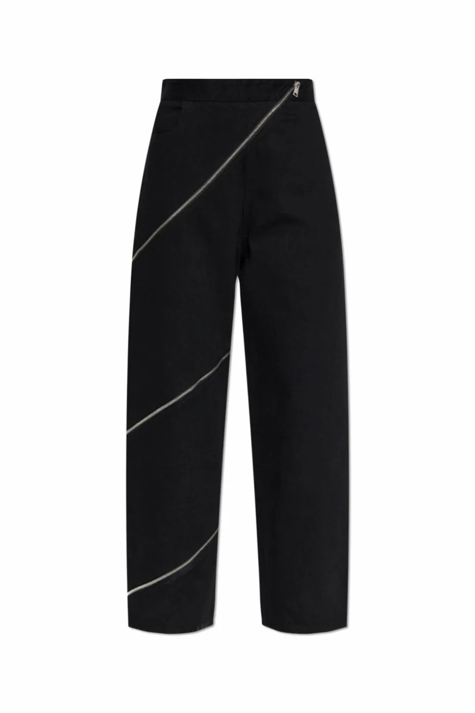 Alaïa CZARNY Jeansy z zamkiem