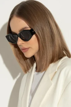 Alaïa CZARNY Okulary przeciwsłoneczne
