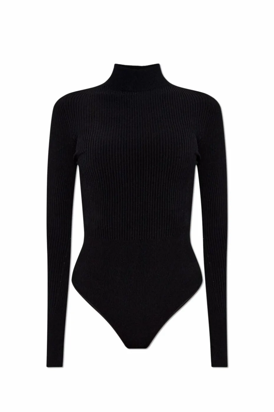 Alaïa CZARNY Prążkowane body