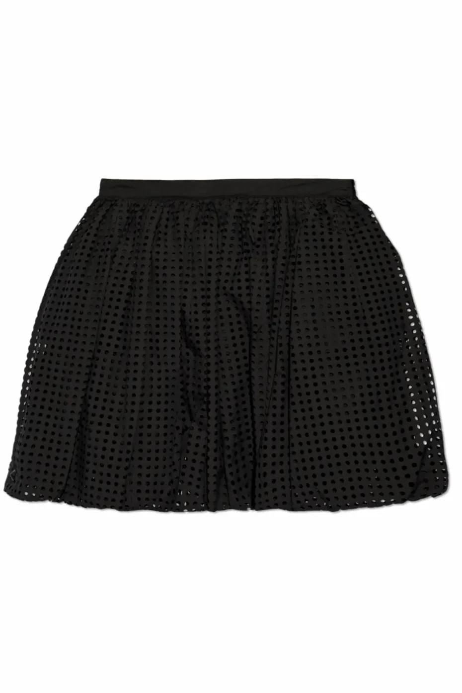 Alaïa CZARNY Spódnica ze wzorem w kropki