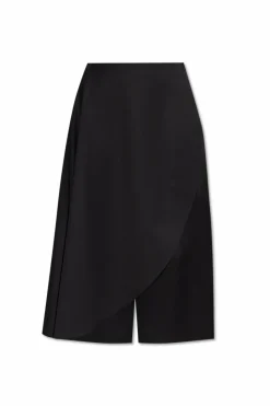 Alaïa CZARNY Spodnie z zakładką