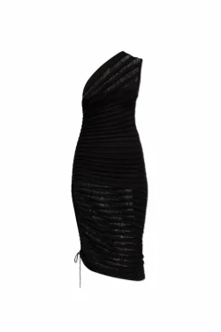 Alaïa CZARNY Sukienka na jedno ramię