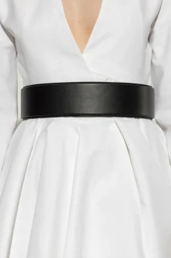 Alaïa CZARNY Usztywniany pas na talię