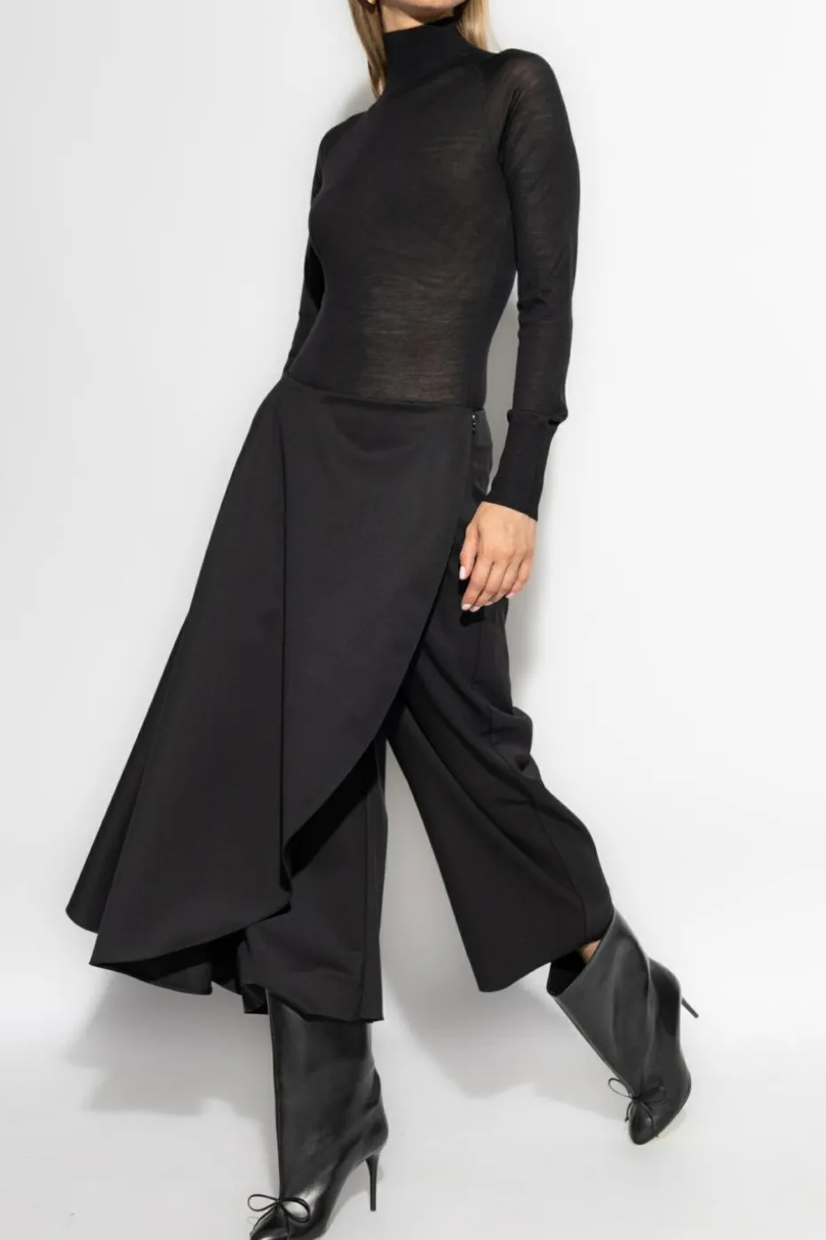 Alaïa CZARNY Wełniane body
