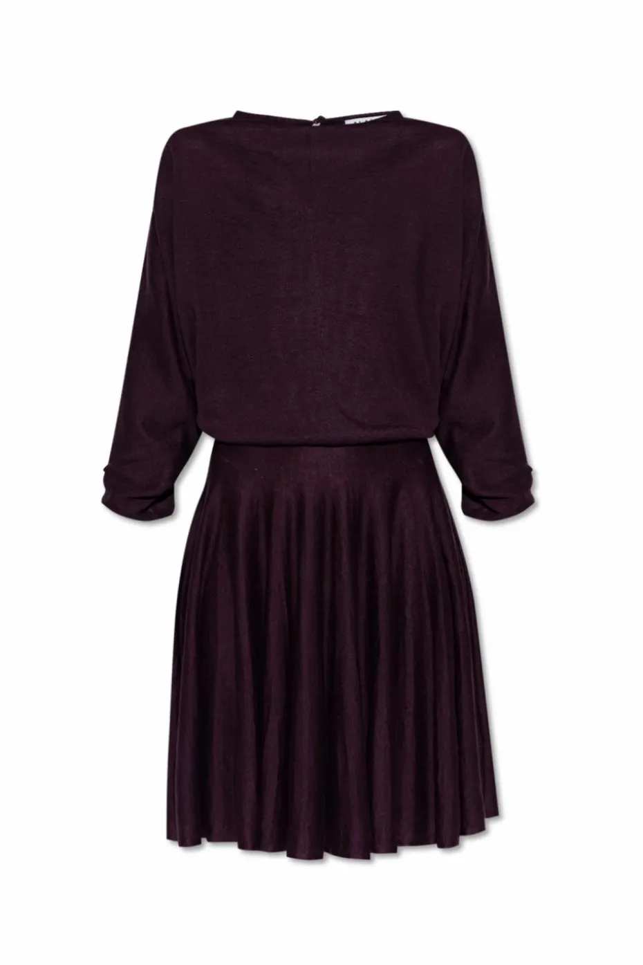 Alaïa FIOLETOWY Lniana sukienka