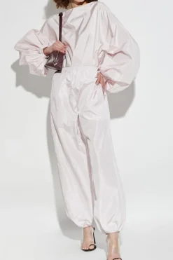 Alaïa RÓŻOWY Jedwabne body