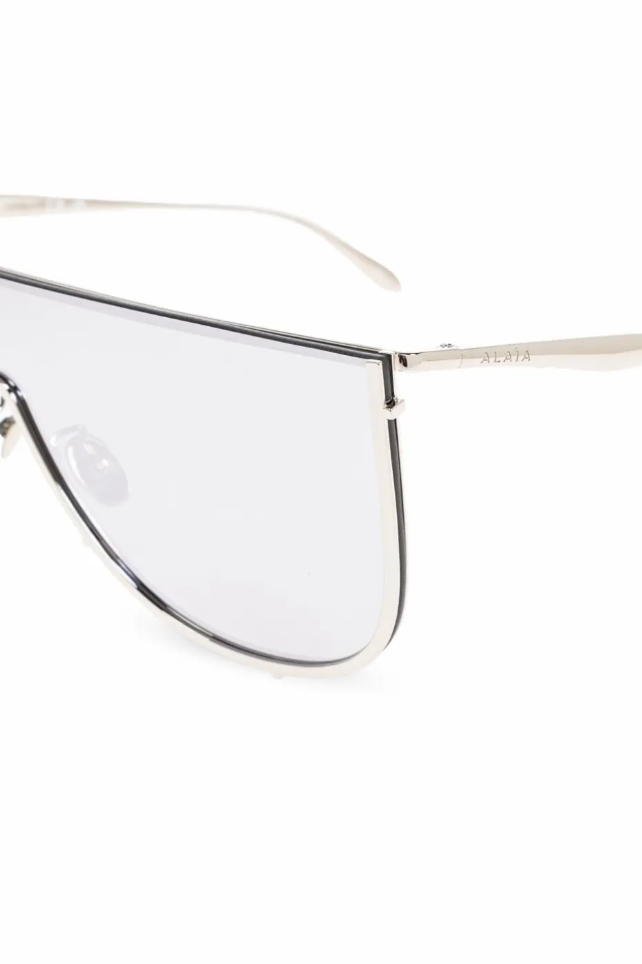 Alaïa SREBRNY Okulary przeciwsłoneczne