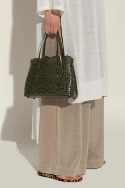 Alaïa ZIELONY Torba do ręki `Mina 25`