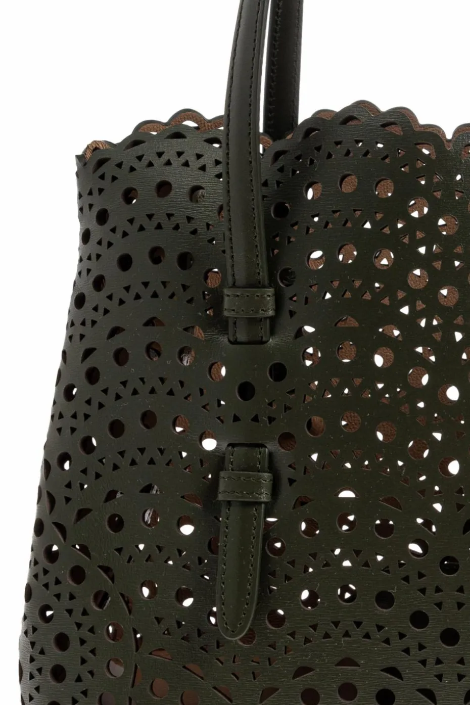 Alaïa ZIELONY Torba do ręki `Mina 25`