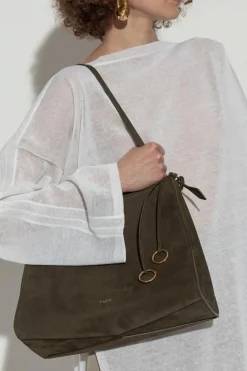 Alaïa ZIELONY Torba na ramię `Le Click Medium`