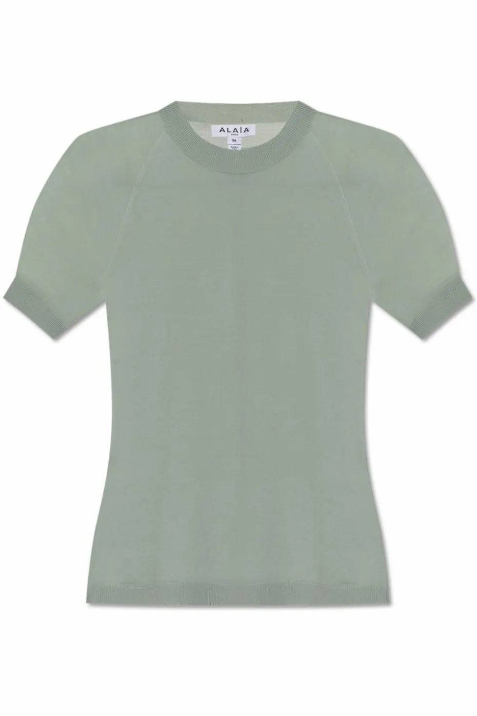 Alaïa ZIELONY Wełniany top