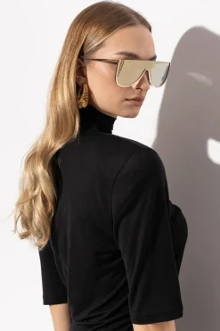 Alaïa ZŁOTY Okulary przeciwsłoneczne