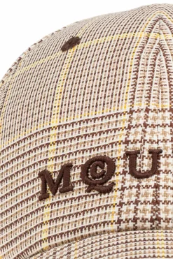 Alexander McQueen beżowy Czapka z daszkiem