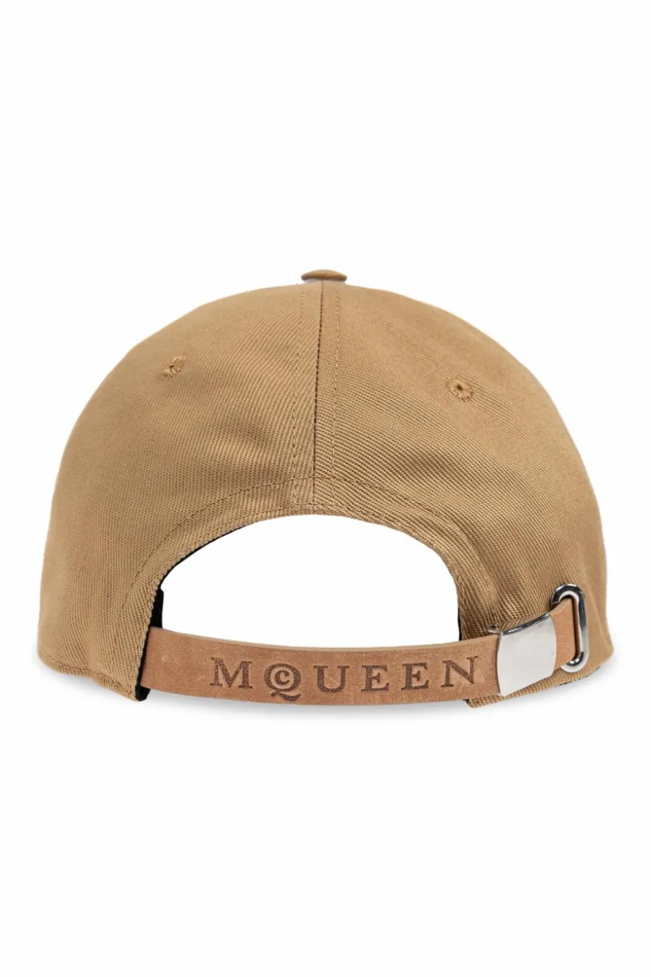 Alexander McQueen beżowy Czapka z daszkiem