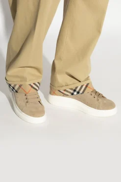 Alexander McQueen beżowy Skórzane buty sportowe