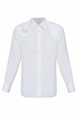 Alexander McQueen BIAŁY Bawełniana koszula
