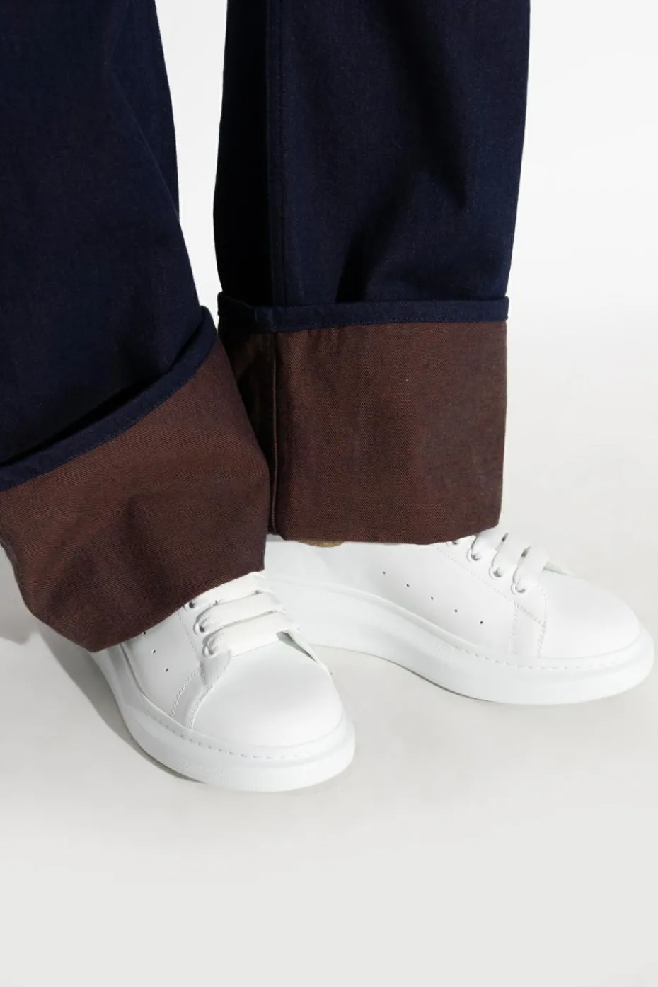 Alexander McQueen BIAŁY Buty sportowe z logo