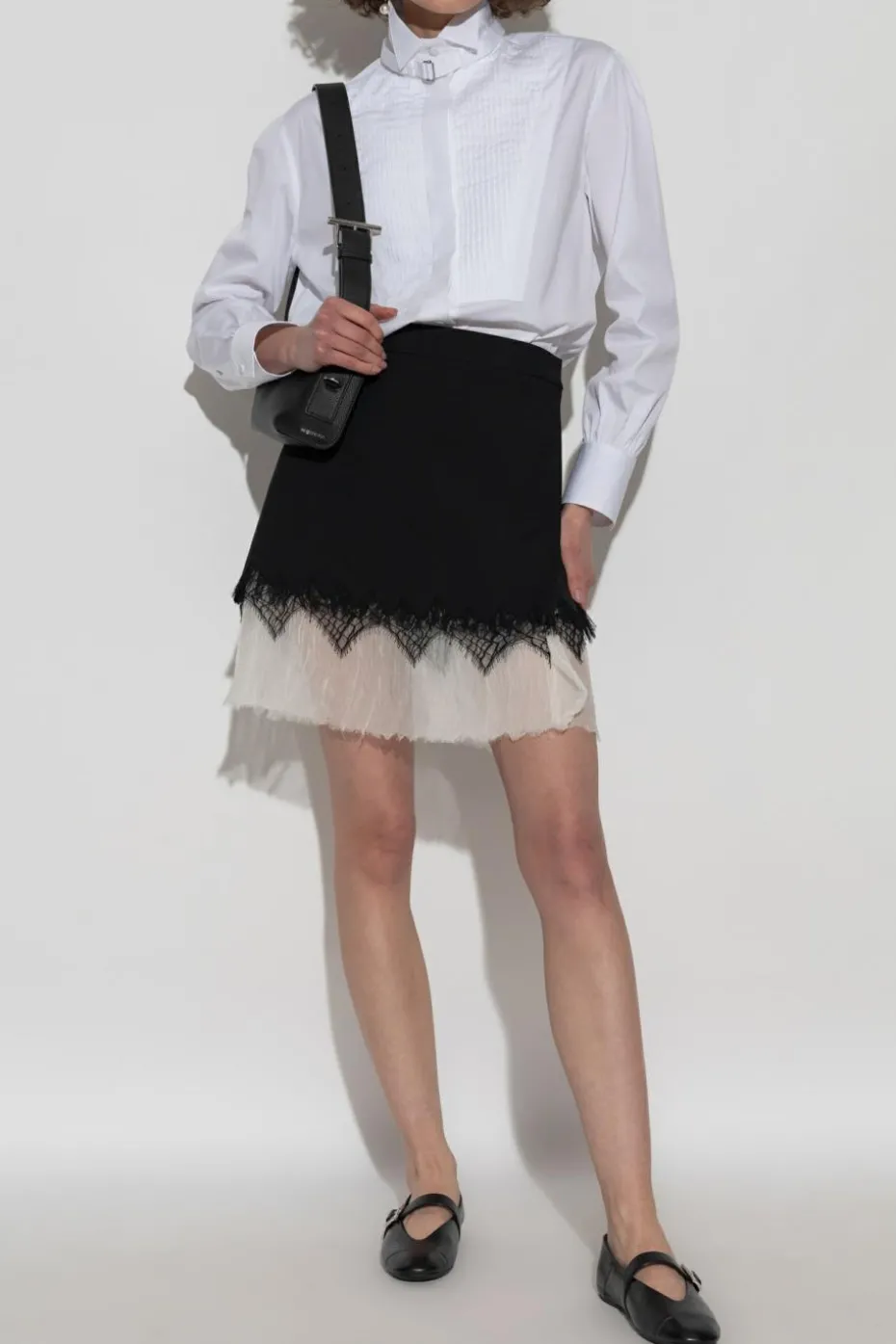 Alexander McQueen BIAŁY Koszula ze stójką