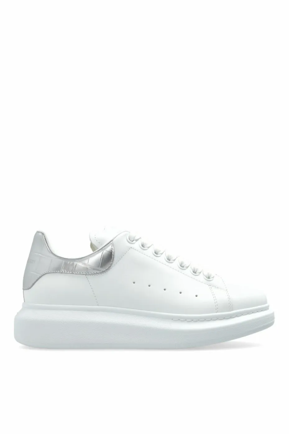 Alexander McQueen BIAŁY Skórzane buty sportowe