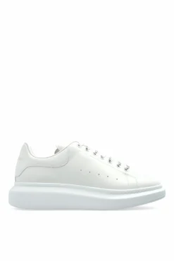 Alexander McQueen BIAŁY Skórzane buty sportowe