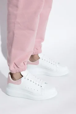 Alexander McQueen BIAŁY Skórzane buty sportowe